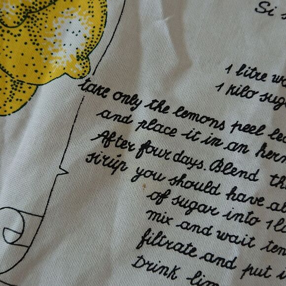 Limoncello Recipe Apron - Picture 9 of 10